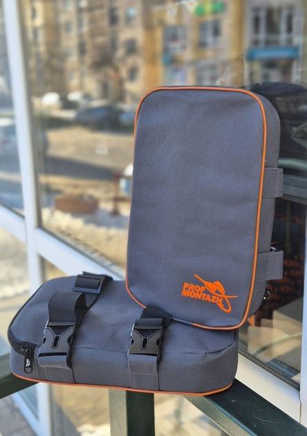 Наколінники рибальські Prof Montazh Comfort для зимової риболовлі 21x33x5 см Сірий (2911610127) Наколінники рибальські Prof Montazh Comfort для зимової риболовлі 21x33x5 см Сірий (2911610127)