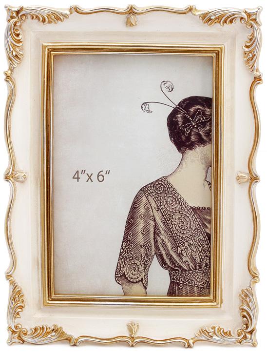 Фоторамка Animos Тулуза для фото 10х15 см Слоновая кость с золотом (BD-450-179)