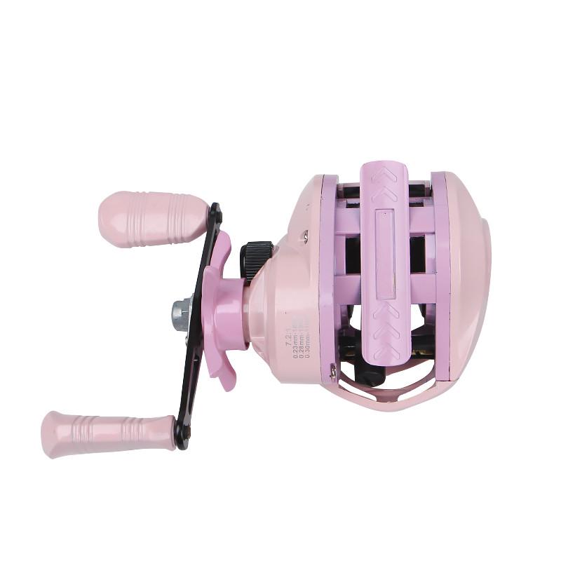 Катушка мультипликаторная Yumoshi AK 201 Left Black/Pink (2584707012) - фото 2 Катушка мультипликаторная Yumoshi AK 201 Left Black/Pink (2584707012) - фото 2