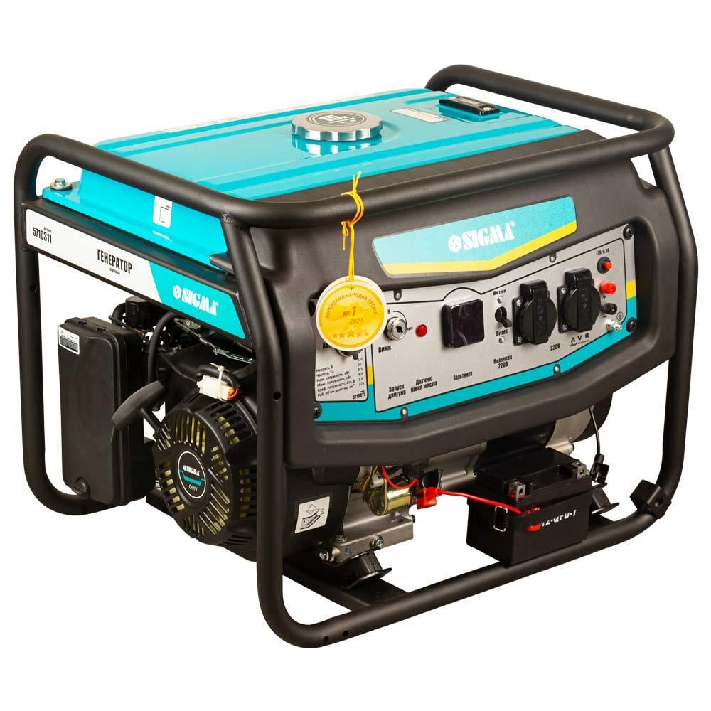 Бензиновый генератор SIGMA 230 В 3,5/4,0 кВт 4-тактный с выводом под АВР (5710311)