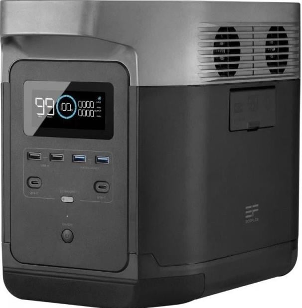 Зарядная станция EcoFlow DELTA 2 1800 Вт 1024 Вт/ч LiFePO4 EU Черно-серый (32464507)