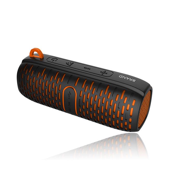 Бездротова Bluetooth колонка SUNROZ EBS-506 вологостійка 2х5W 1800mAh Помаранчевий (SUN1929)