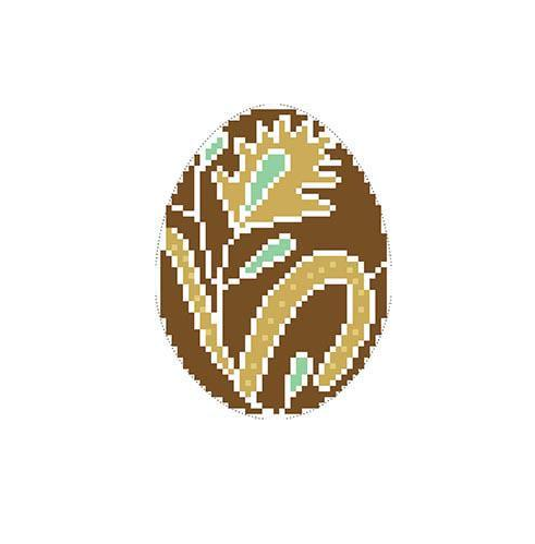 Схема сшитая пасхальная игрушка для вышивки бисером и нитками на ткани (ТР299аБ)