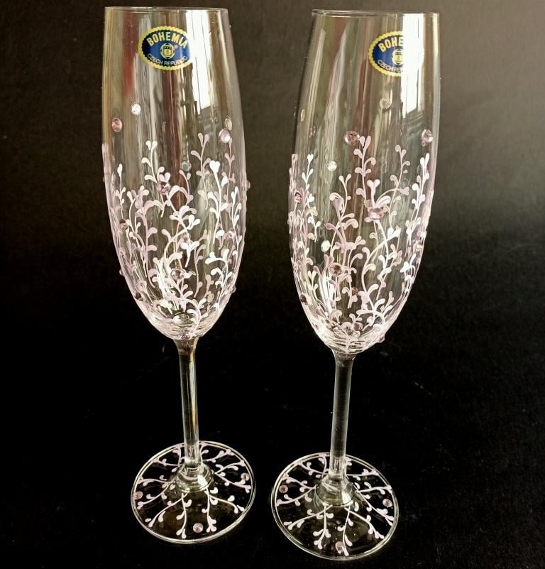 Бокалы свадебные Bohemia Sandy 190 мл 2 шт. (2714)