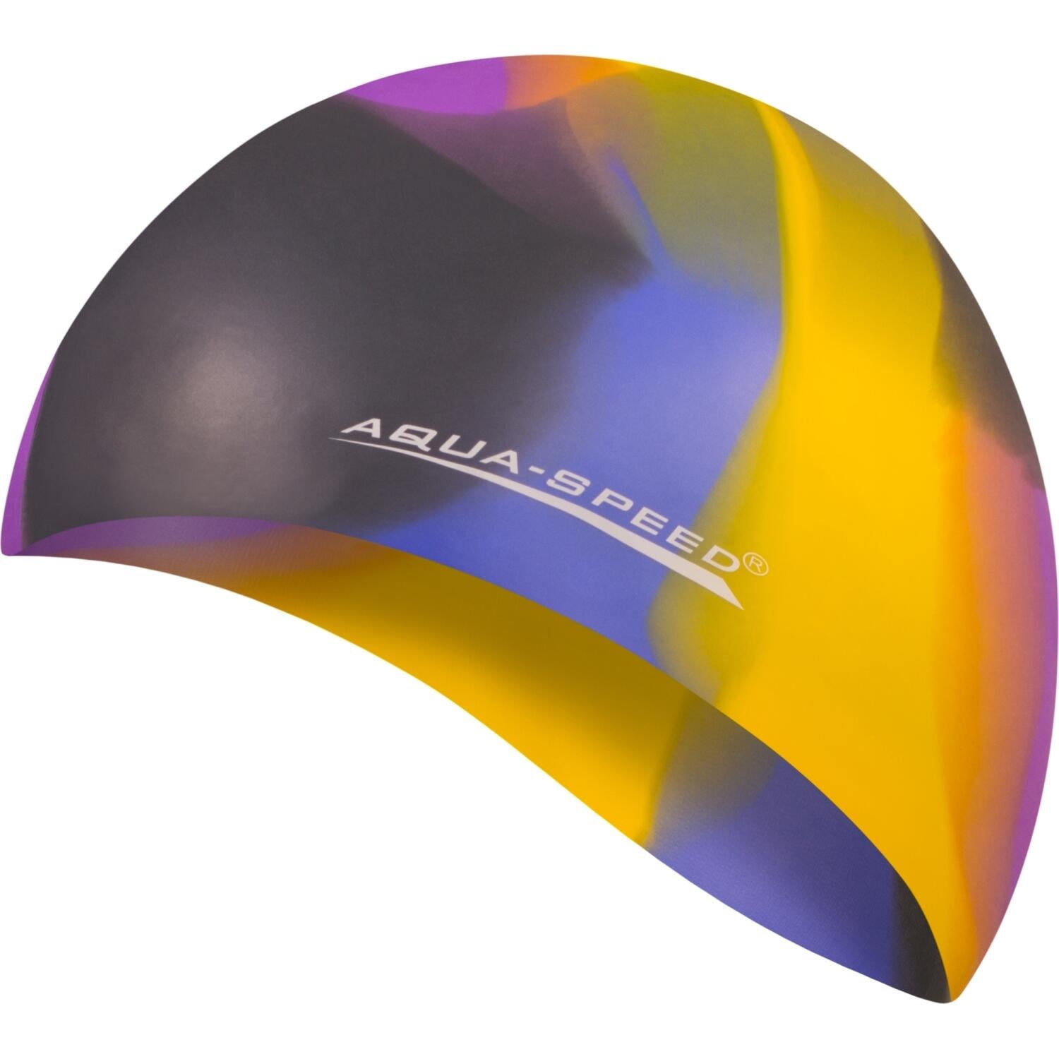 Шапочка для плавания Aqua Speed BUNT Желто-фиолетово-черный (113-46) Шапочка для плавания Aqua Speed BUNT Желто-фиолетово-черный (113-46)