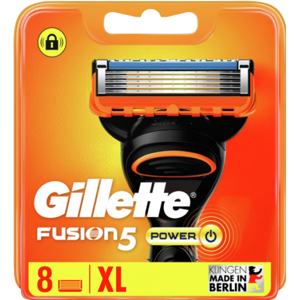 Картриджі змінні для гоління GILLETTE Fusion Power 8 шт.