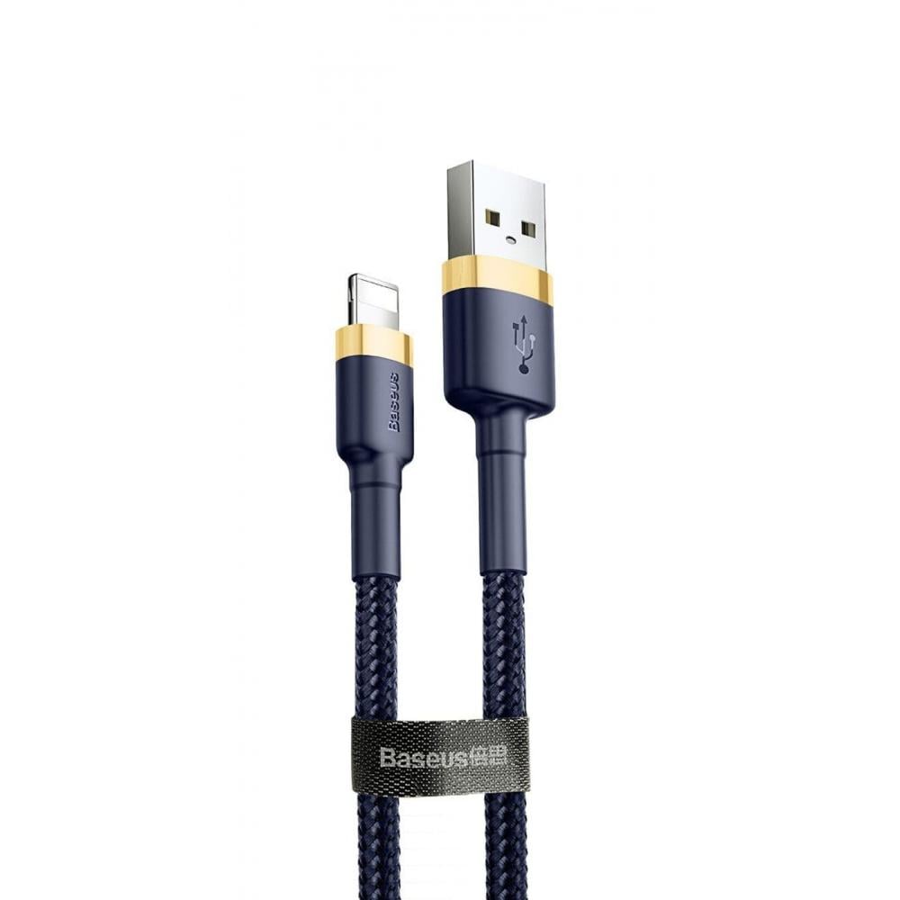 Кабель BASEUS Cafule Lightning 2,4 A 1 м Золотой/Голубой (18029 gold/blue)