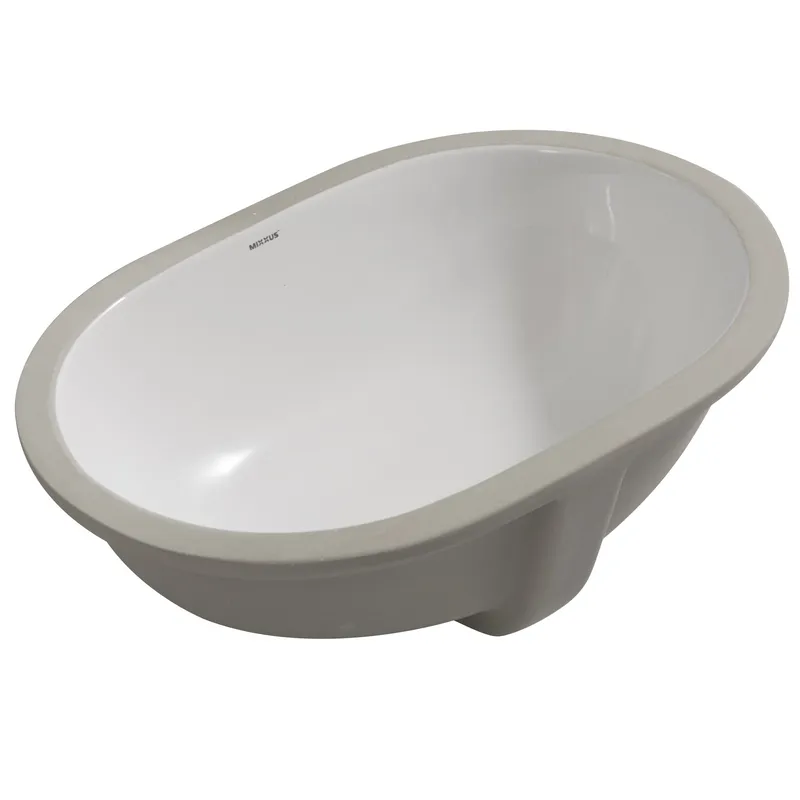 Раковина врізна під стільницю MIXXUS PREMIUM ELLIPSE-1701 570х385х205 мм з переливом (MP6566)