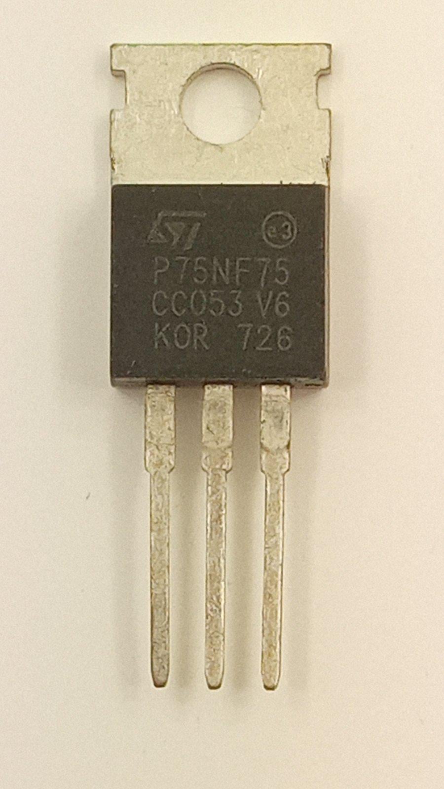 Транзистор STP75NF75n-channel 75V 80A 0,11Om TO-220 (06925)