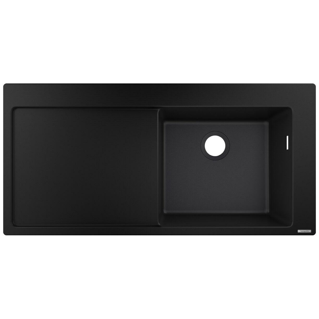 Мойка кухонная Hansgrohe 43314170 гранитная прямоугольная 1050x510 мм Черный (25956039)
