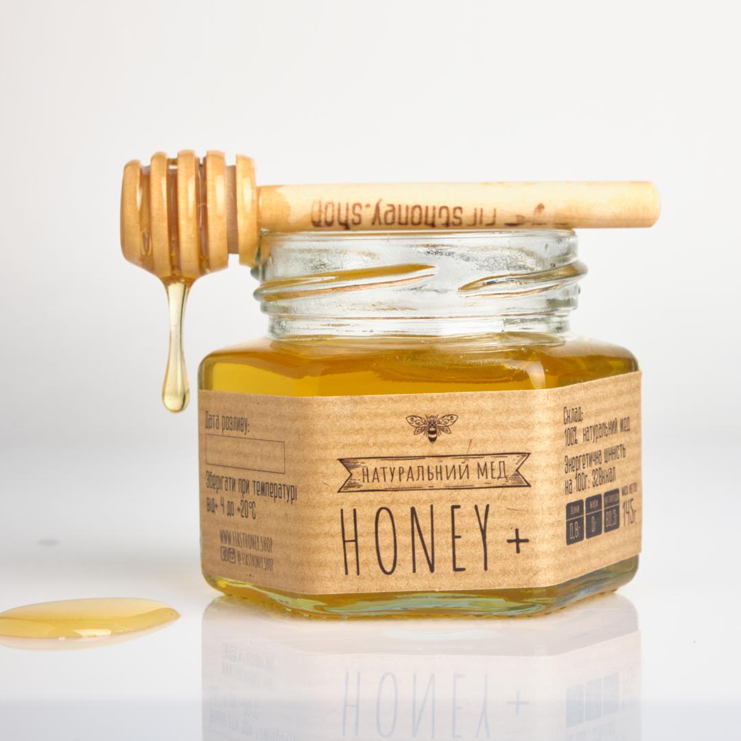 Мед натуральный Honey+ Natural акациевый 145 г Мед натуральный Honey+ Natural акациевый 145 г