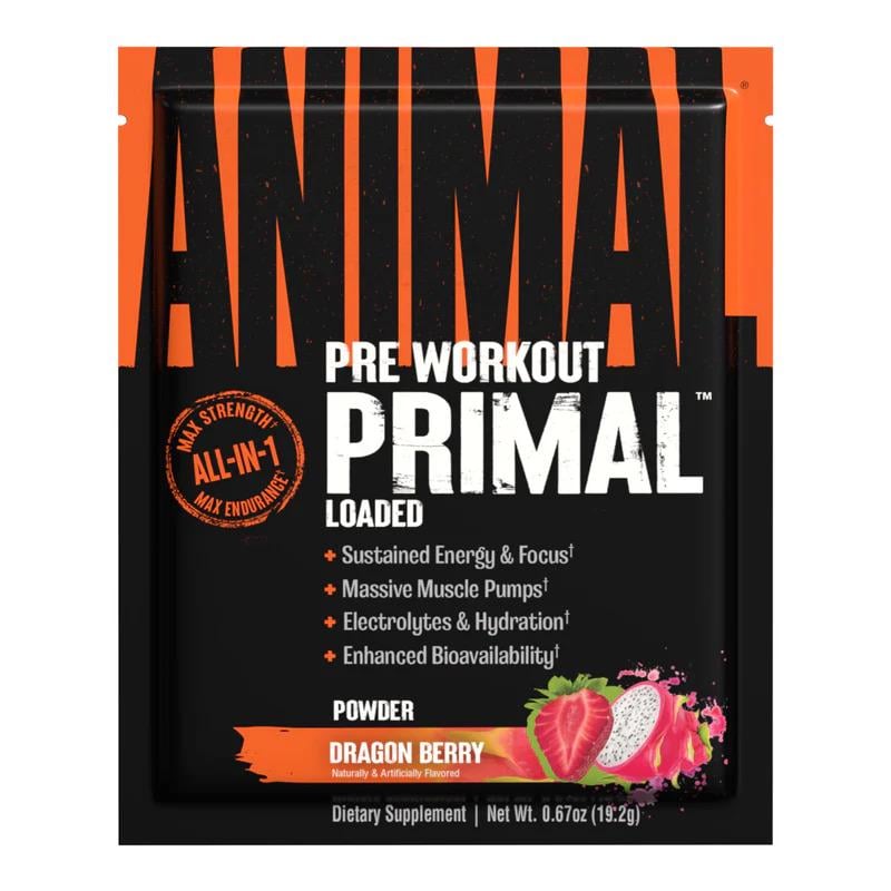 Предтренировочный комплекс Universal Nutrition Animal Primal Sample Pack Dragon Berry 19,2 г