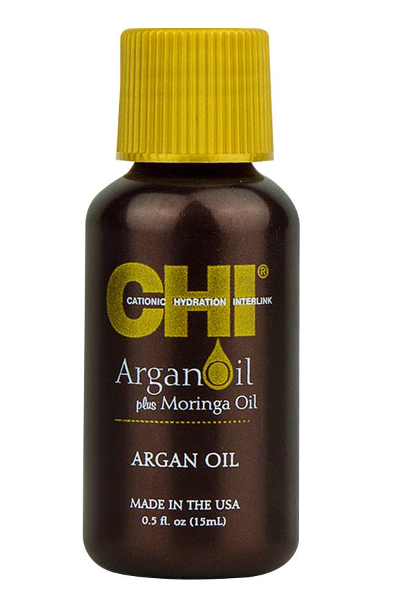 Олія відновлююча для волосся CHI Argan Oil з аргановою та морингою олією для блиску і захисту 15 мл (32458)