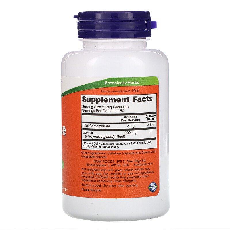 Корінь солодки NOW Foods Licorice Root 450 мг 100 капсул (1016195409) - фото 2 Корінь солодки NOW Foods Licorice Root 450 мг 100 капсул (1016195409) - фото 2