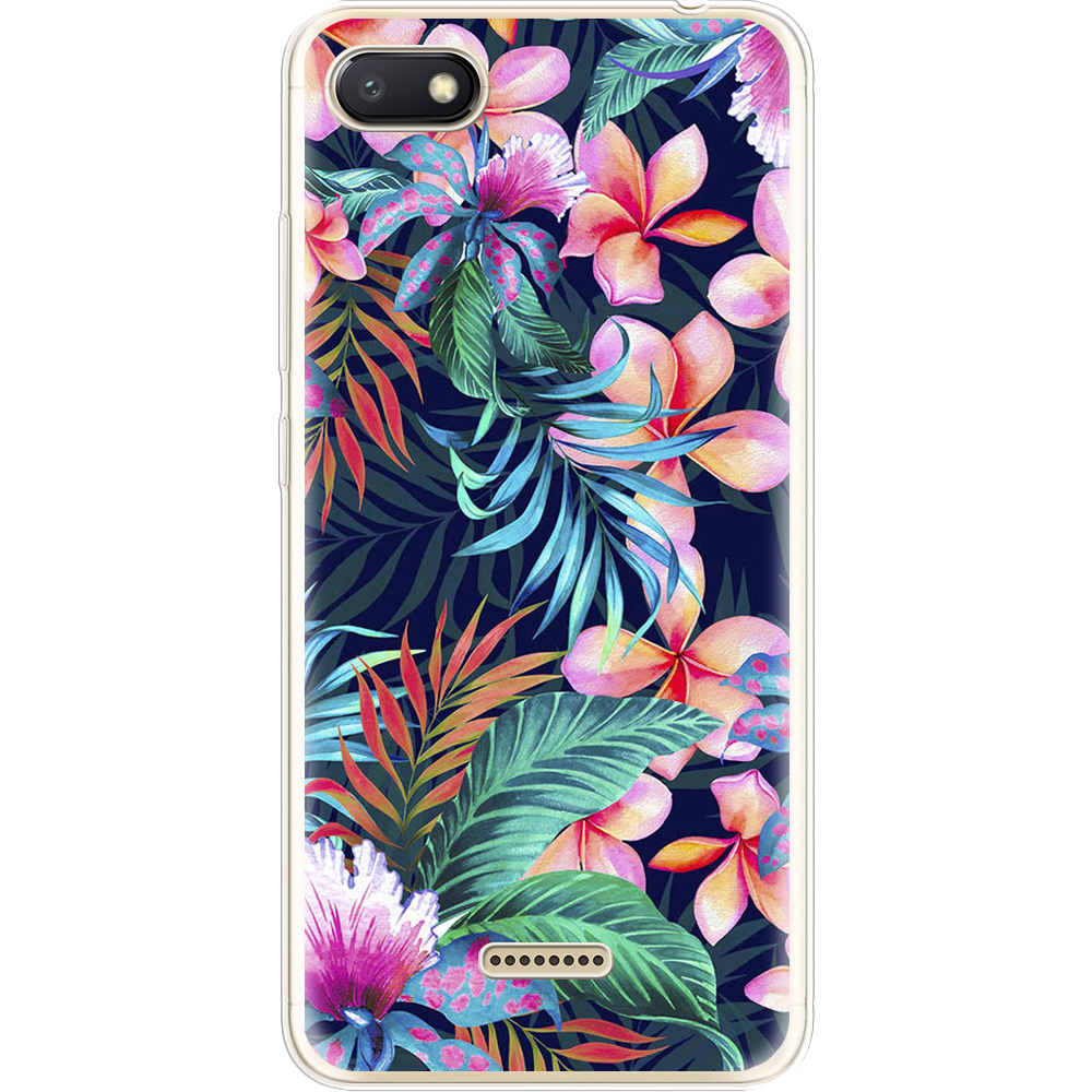 Чехол Boxface Xiaomi Redmi 6A flowers in the tropics Прозрачный силикон (34811-up1971-34811)
