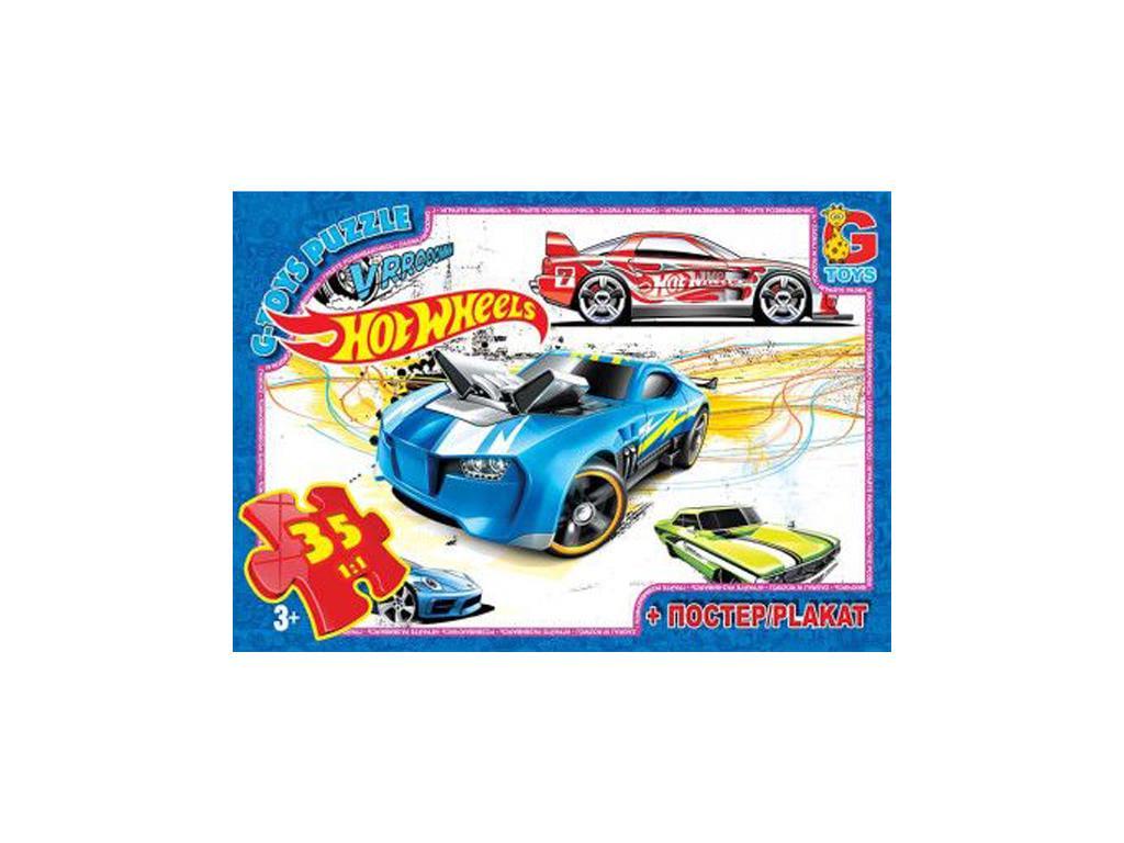 Пазли G-Toys із серії Hot Wheels 35 ел. (MTT-180681)