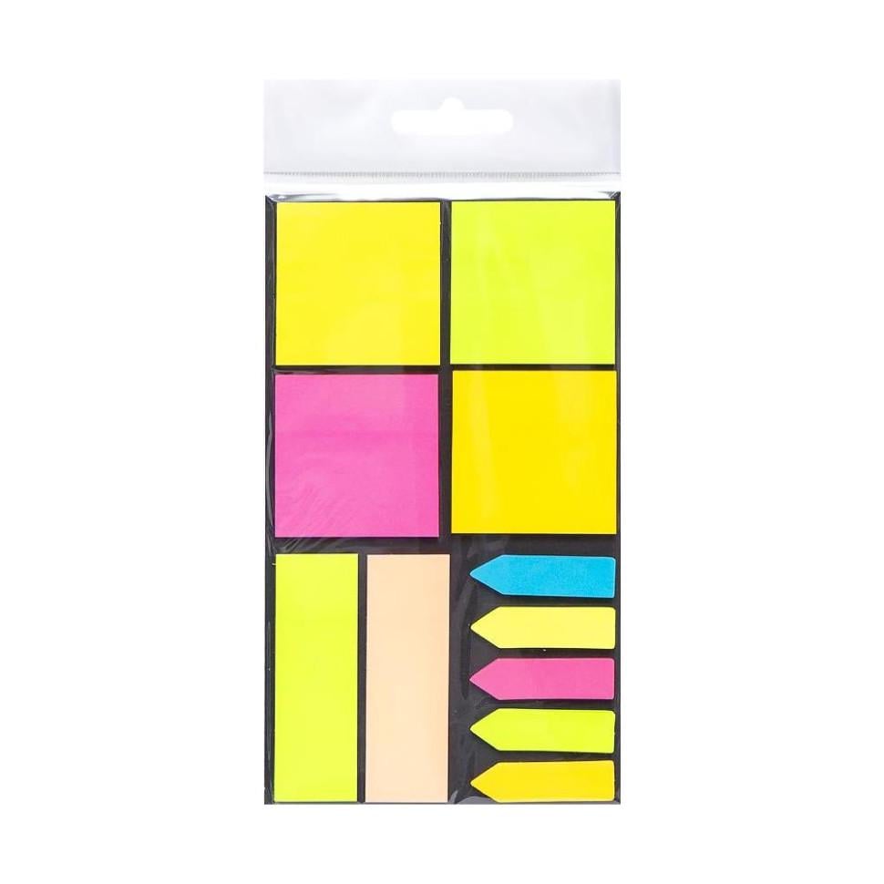 Набір стікерів для нотаток фігурних з отворами Різнокольоровий (PN-226-N-12) Набір стікерів для нотаток фігурних з отворами Різнокольоровий (PN-226-N-12)