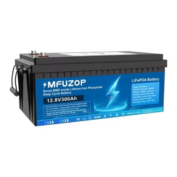 Аккумулятор LifePO4 12.8V 300Ah 3840Wh Smart BMS (MFUZOP)
