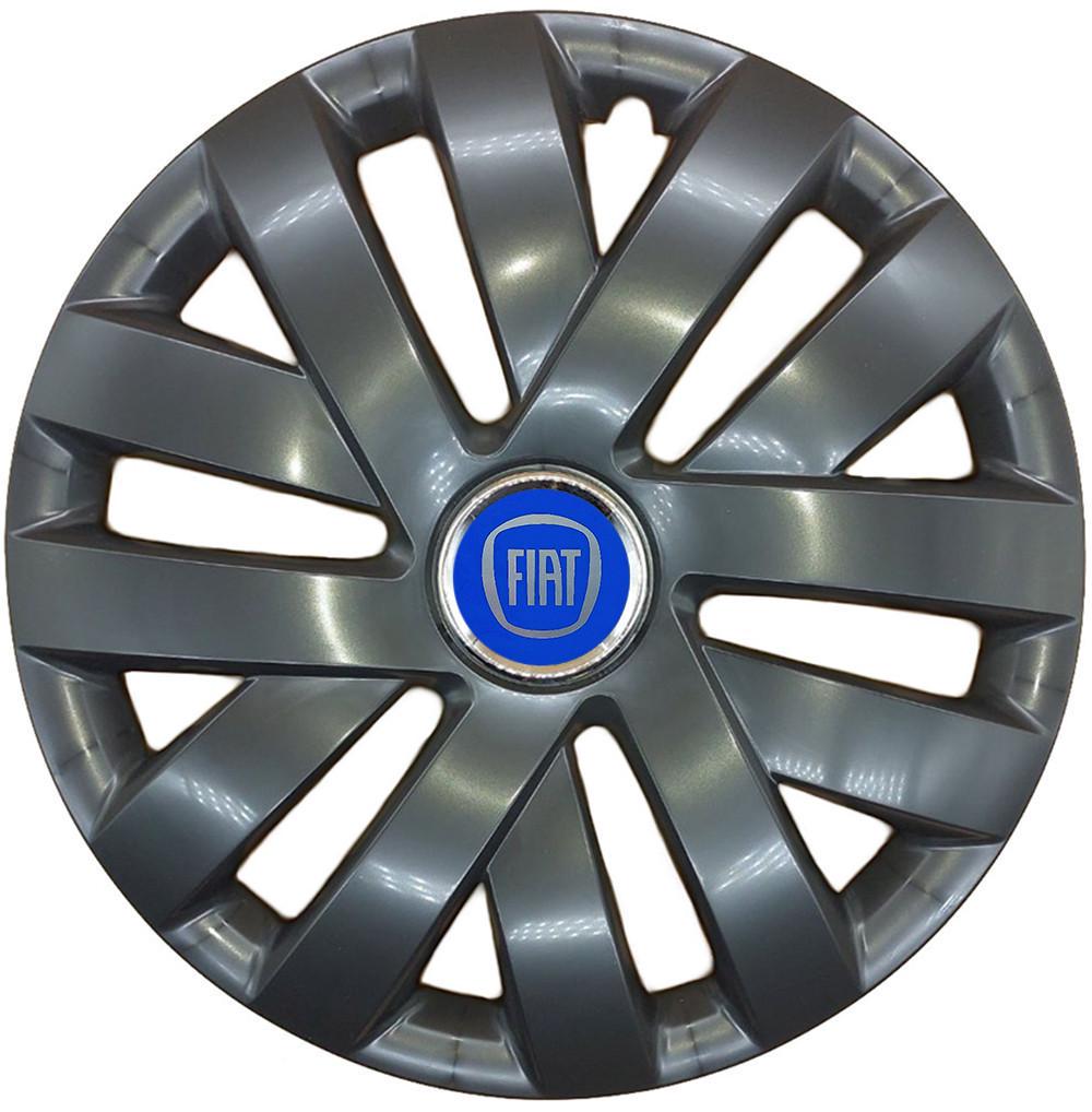 Комплект колпаков SJS R15 для Fiat Blue 315 4 шт. Черный (107220)