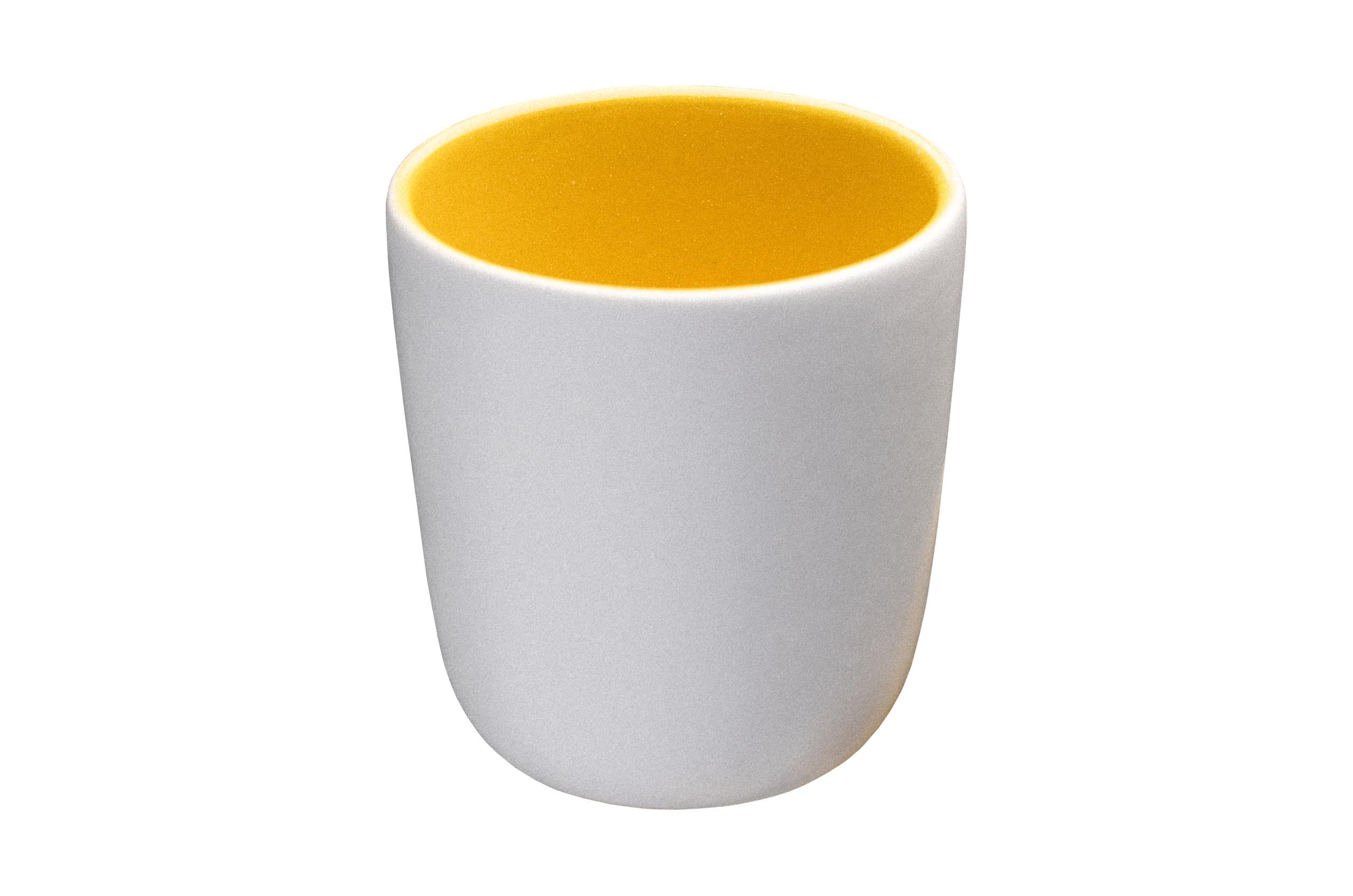 Чашка дизайнерская Barta Coffee Cup 70 мл Белый/Желтый (2797)