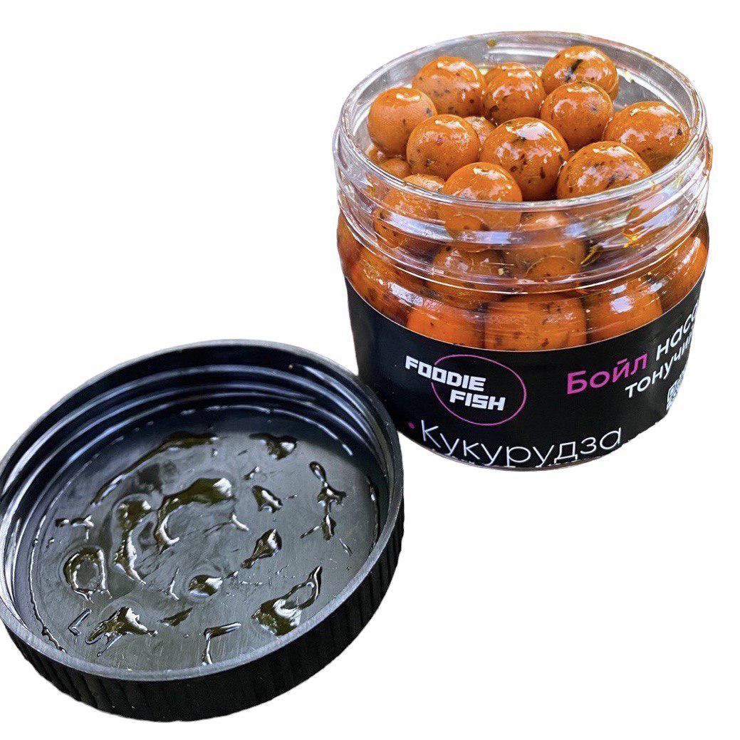 Бойли діповані Glugged Foodie Fish Кукурудза 10-12 мм (407.1) - фото 2 Бойли діповані Glugged Foodie Fish Кукурудза 10-12 мм (407.1) - фото 2