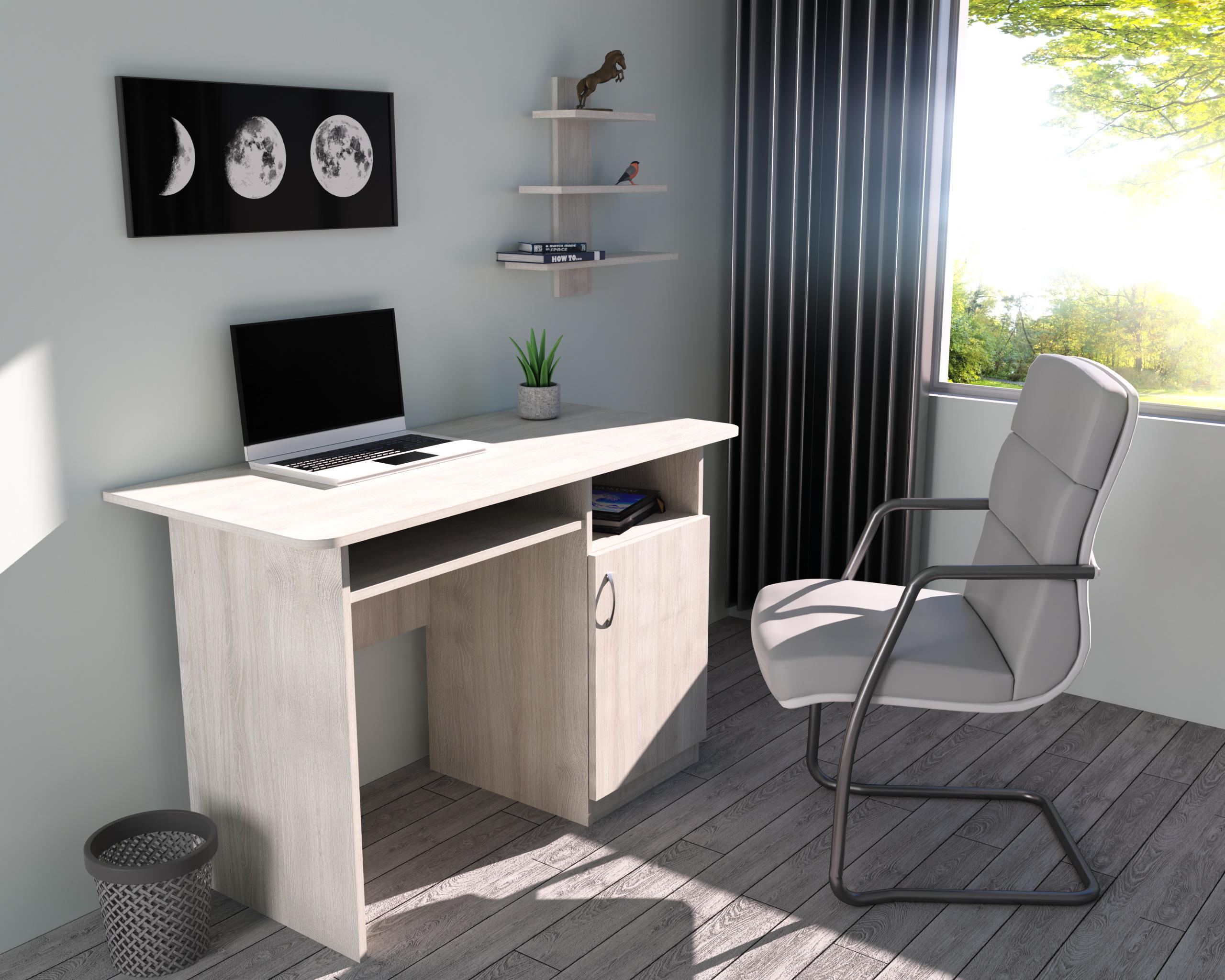 Письменный стол СП-1 №3 1100х550х760 мм Дуб Шамони светлый (3213148) - фото 3