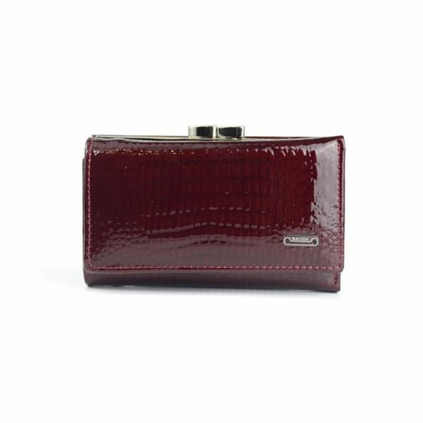 Кошелек из натуральной кожи 104 Бордовый (6613-3)