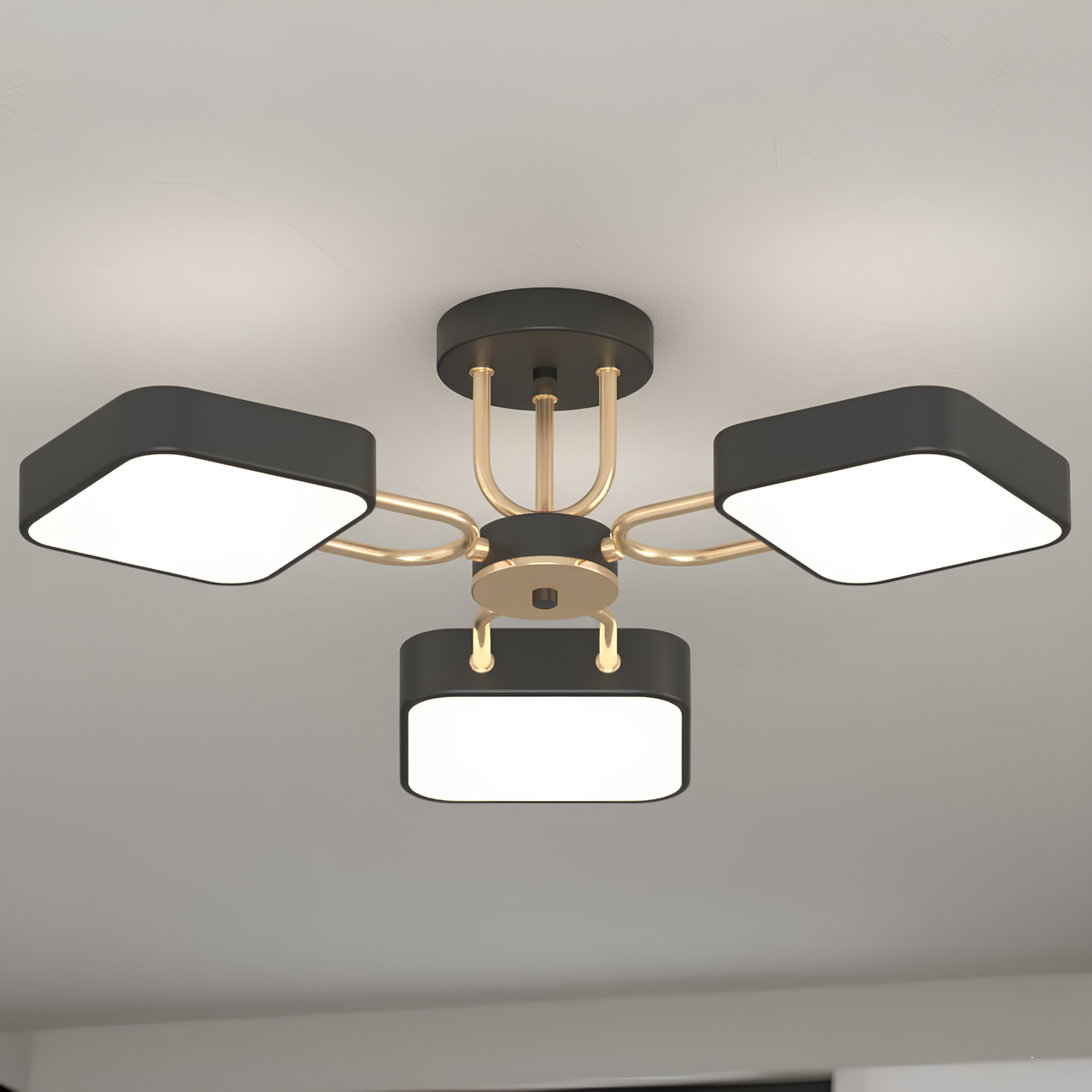 Люстра светодиодная Valeso 54W с акриловыми рассеивателями 3000/4200/6000K Черный/Золотой (XI3362-3) Люстра светодиодная Valeso 54W с акриловыми рассеивателями 3000/4200/6000K Черный/Золотой (XI3362-3)