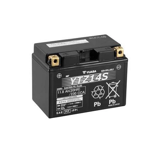 Аккумулятор YuasaBatteryEuropeGmb МОТО MF VRLA YTZ14S/GEL 12V 11,8Ah