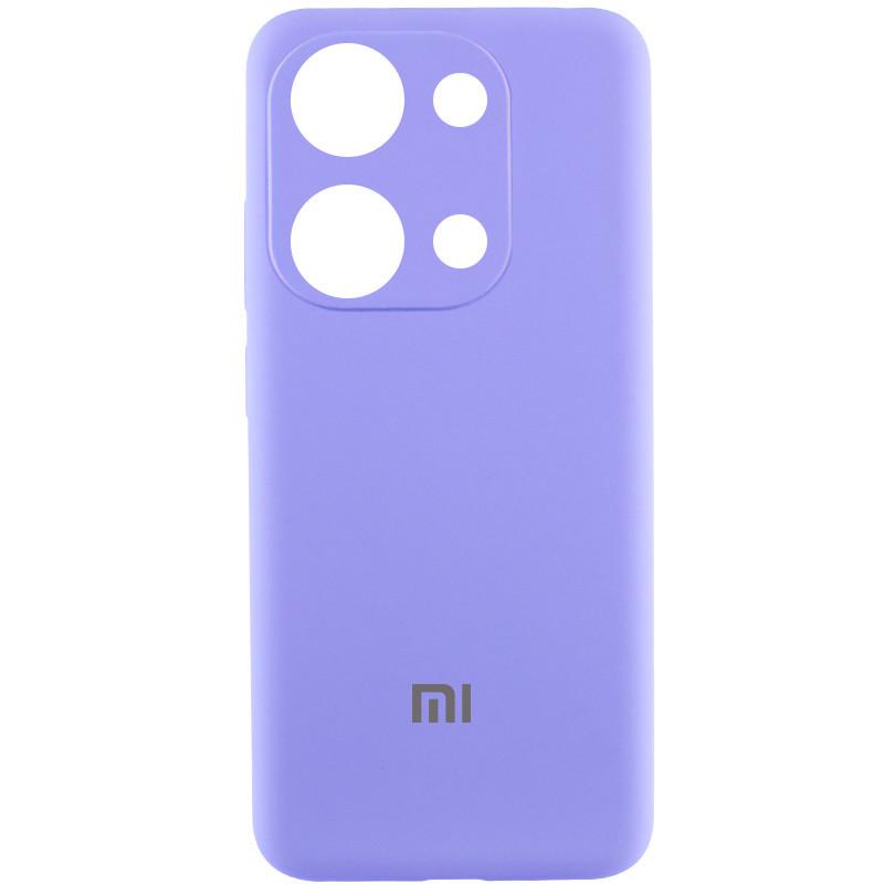 Противоударный Чехол Silicone Cover Lakshmi Full Camera (AAA) with Logo для Xiaomi Redmi Note 13 4G Сиреневый/Dasheen
