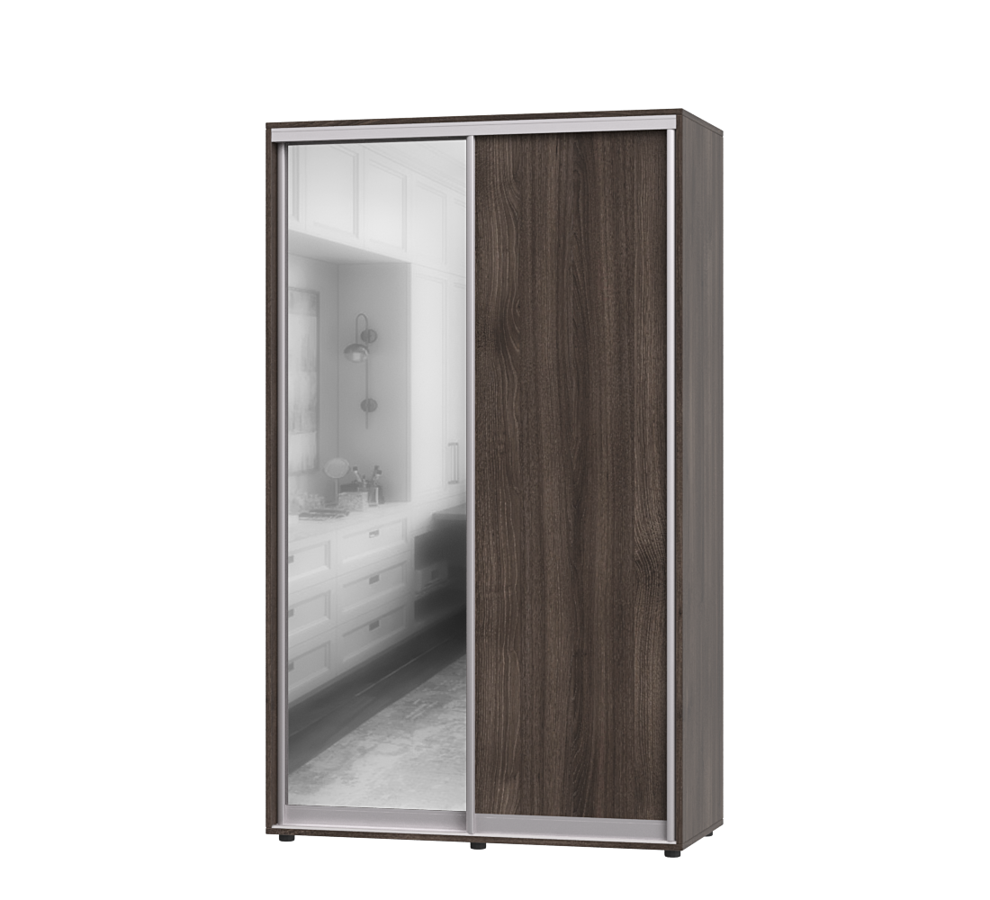 Шкаф-купе двухдверный Эверест ШК-01 120х45х220 см Шамони Темный (06675)