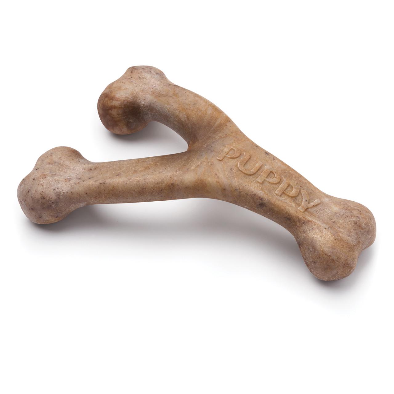 Игрушка для щенков Benebone Puppy Wishbone Bacon Рычаг со вкусом бекона M до 27 кг (809600)