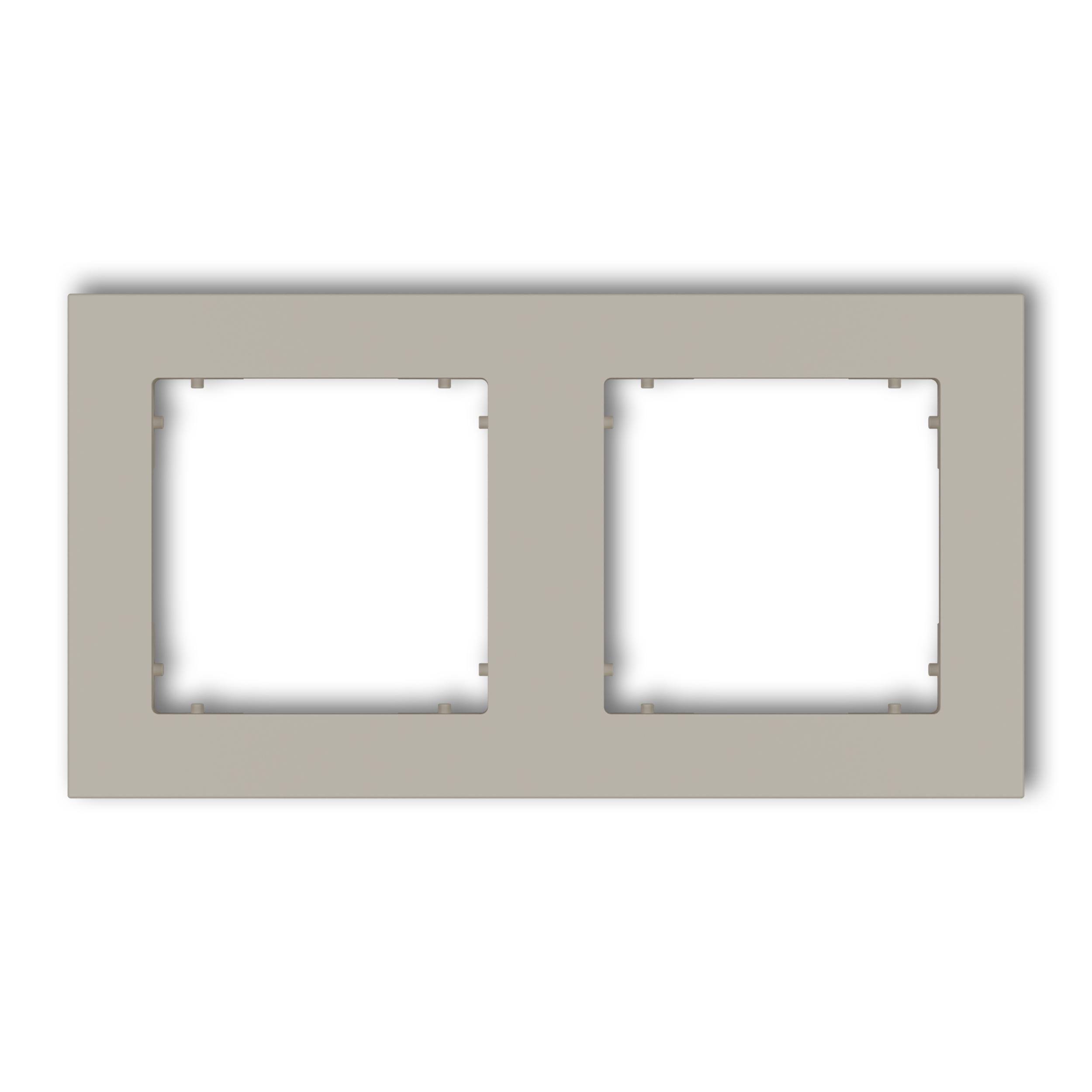Рамка двойная универсальная Karlik Mini Taupe (60MR-2)