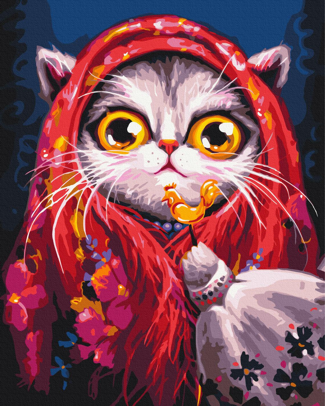 Картина по номерам Brushme Кошка в платочке 40x50 см (BS54250) Картина по номерам Brushme Кошка в платочке 40x50 см (BS54250)