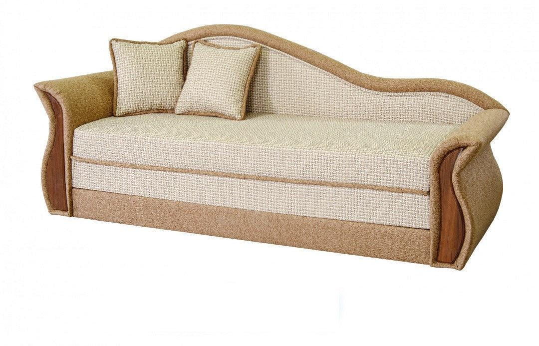 Диван раскладной Мебель-Сервис Фокус выдвижной ДСП/дерево ткань Корфу Бежевый