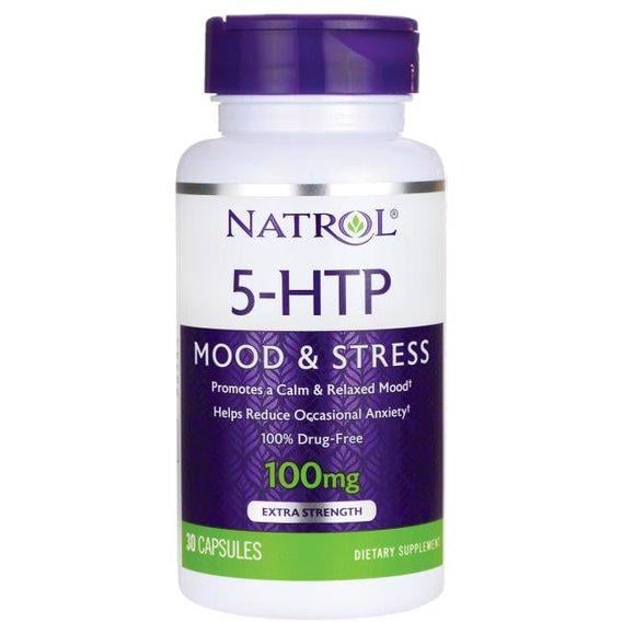 Тріптофан Natrol 5-HTP 100 мг 30 Caps