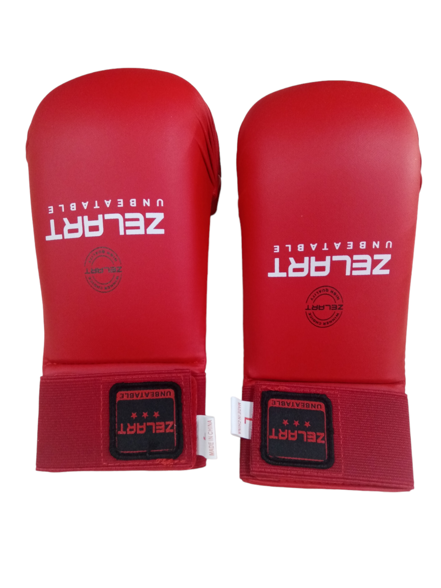 Накладки-перчатки карате Zelart BO-7250 PU XS Красный (8585053828992)