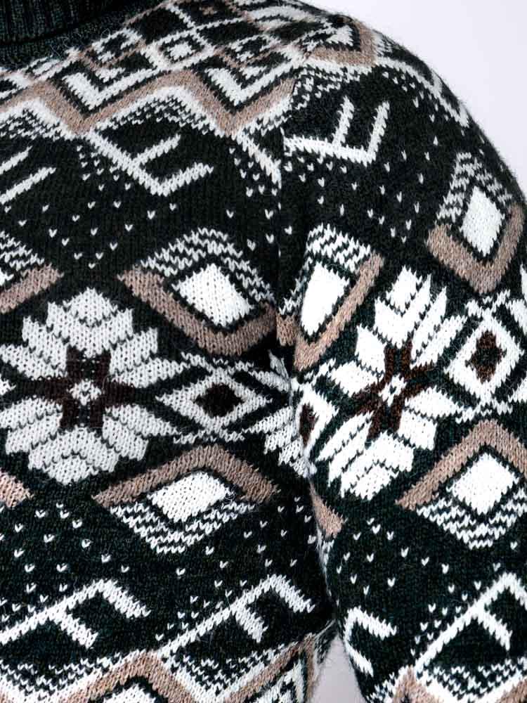 Светр чоловічий ЦБ-00233272 р. 46 Темно-зелений (SKT000941138) - фото 3 Светр чоловічий ЦБ-00233272 р. 46 Темно-зелений (SKT000941138) - фото 3