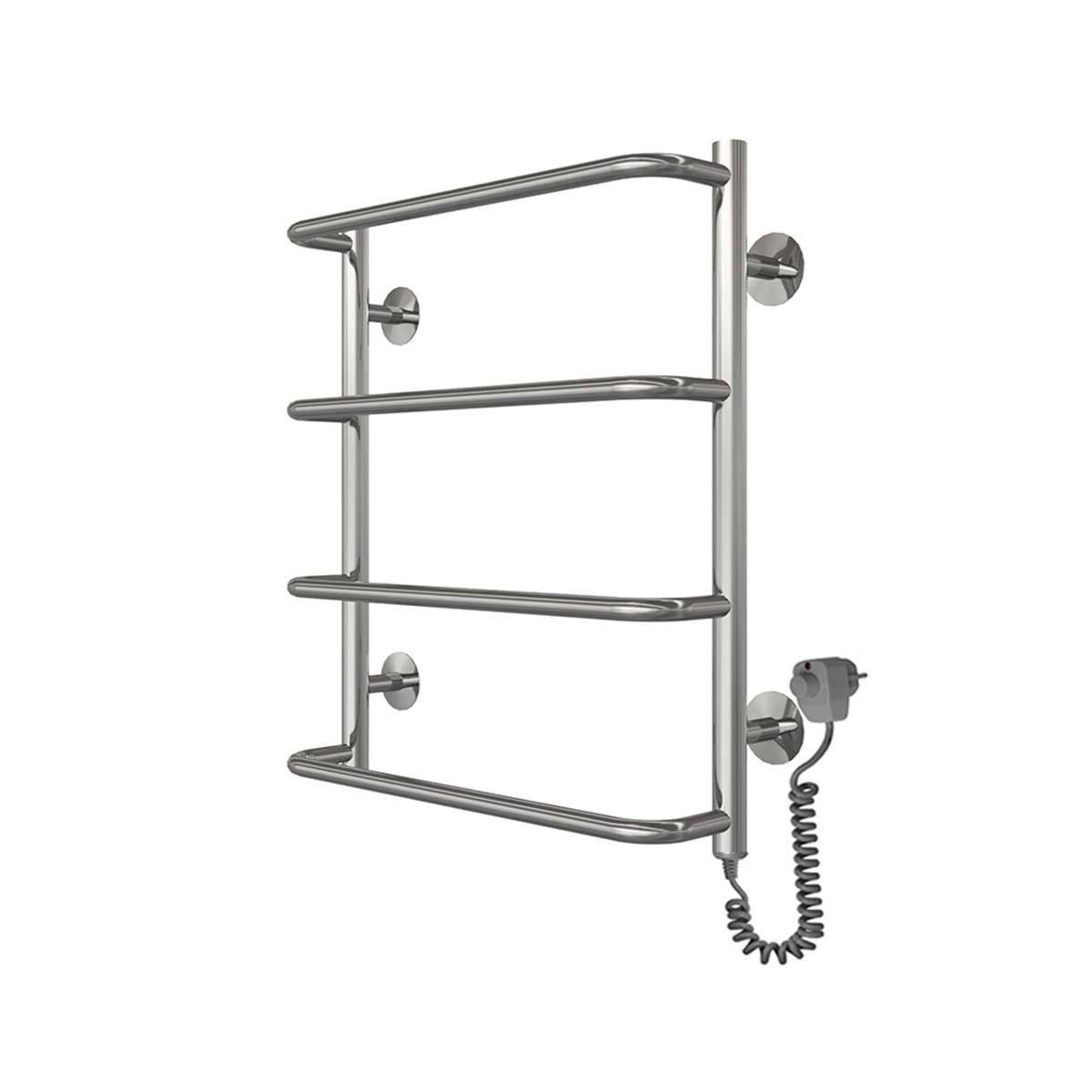 Полотенцесушитель электрический Deffi Стандарт П4 EF16 правое подключение нержавеющая сталь 500х600 мм Хром (C.SS.60.50.4.E.C.R.5)