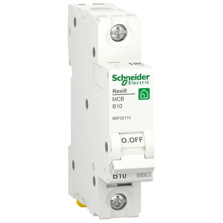 Автоматичний вимикач Schneider Electric RESI9 6кА 1P 10A B (R9F02110)