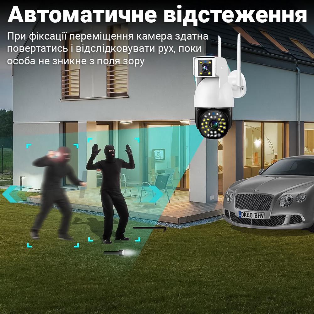 Камера видеонаблюдения WiFi uSafe OC-03DL-PTZ поворотная с 2 объективами 1080P/4 МП - фото 9 Камера видеонаблюдения WiFi uSafe OC-03DL-PTZ поворотная с 2 объективами 1080P/4 МП - фото 9