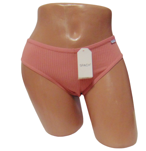 Женские трусики слипы Spach 6400 в рубчик хлопковые S-M Розовый (1926131186)