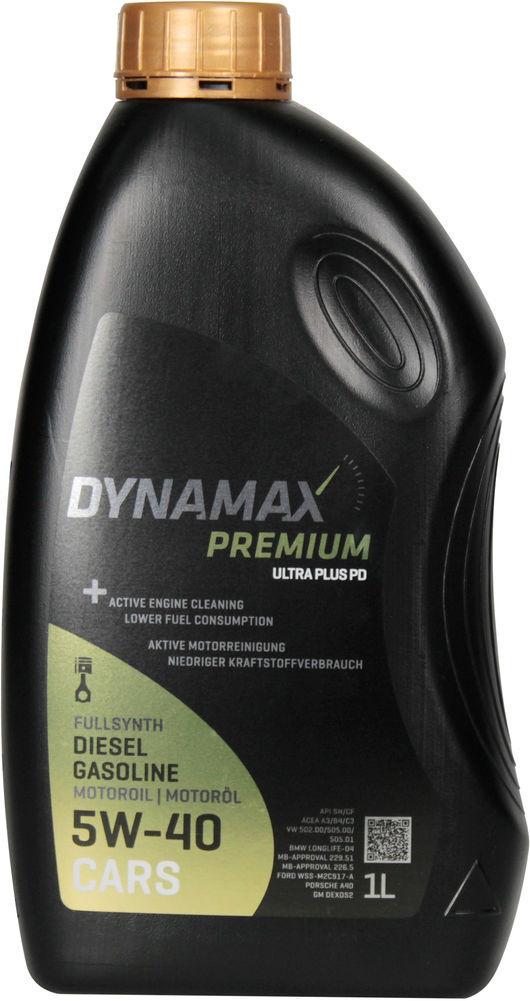 Моторное масло Dynamax Ultra Plus Pd 501599 бензин/дизель 5W-40 1 л (1400995) - фото 1