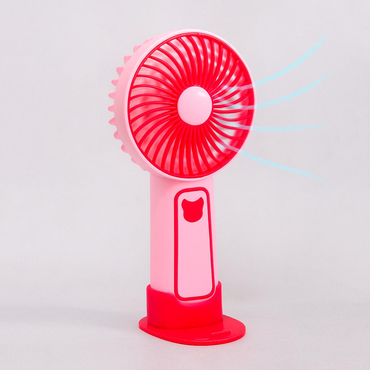 Вентилятор акумуляторний TX265 з підставкою Рожевий (1011016-Pink-2) - фото 4 Вентилятор акумуляторний TX265 з підставкою Рожевий (1011016-Pink-2) - фото 4