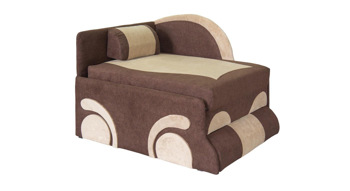 Диван раскладной Мебель-Сервис Машинка Юниор выдвижной ДСП/дерево ткань Космик Коричневый/Бежевый