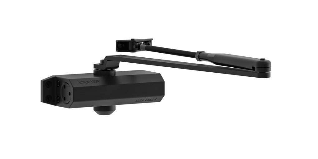 Доводчик дверной ASSA ABLOY DC110 с тягой EN 2-4 1100 мм 80 кг Черный