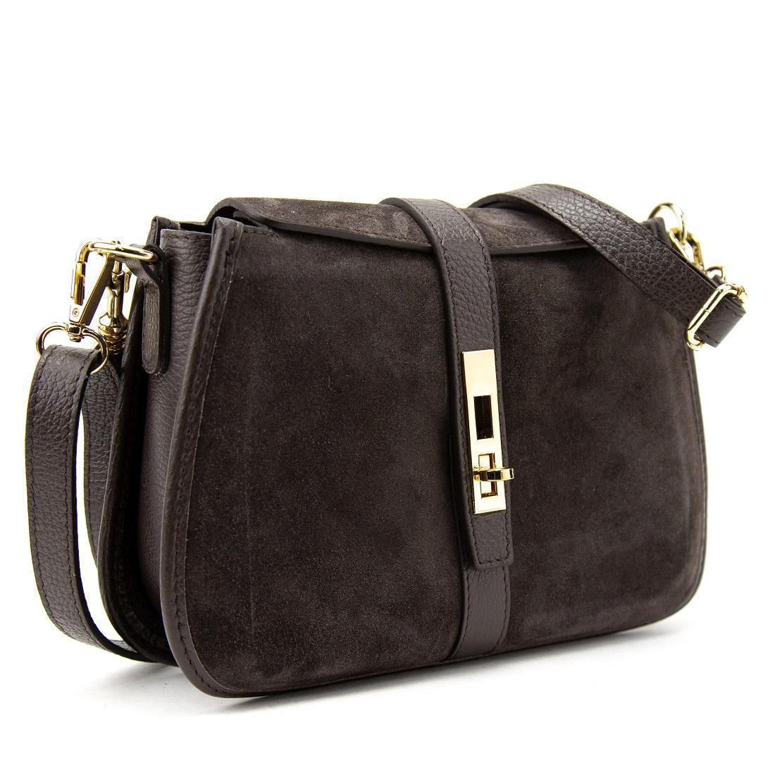 Жіноча сумка замшева Firenze Italy F-IT-9895DB Шоколадний (2776862199) - фото 1 Жіноча сумка замшева Firenze Italy F-IT-9895DB Шоколадний (2776862199) - фото 1