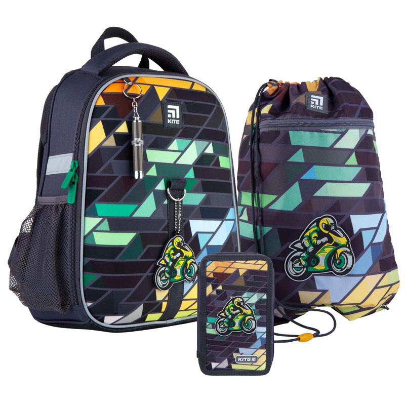 Рюкзак ортопедический Kite Education Motorbike 35х26х13,5 см (K21-555S-2)