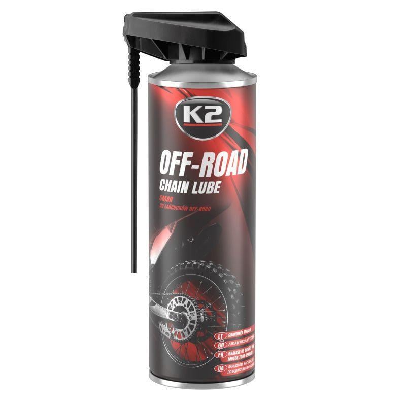Смазка для цепей мотоцикла K2 Chain Lube 500 мл (W140)