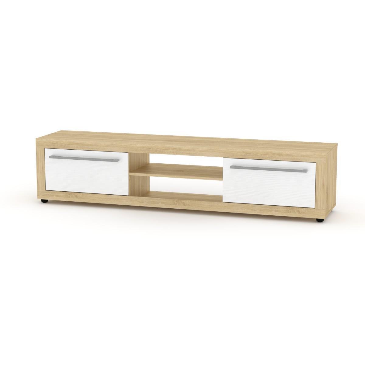 Тумба под телевизор Компанит МГ-1 Сонома/Нимфея альба